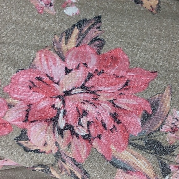 Maurice's Floral Ruffle Trim Mock Neck Sweater Size 2X Cottagecore Grandmacore‎ - Picture 5 of 9